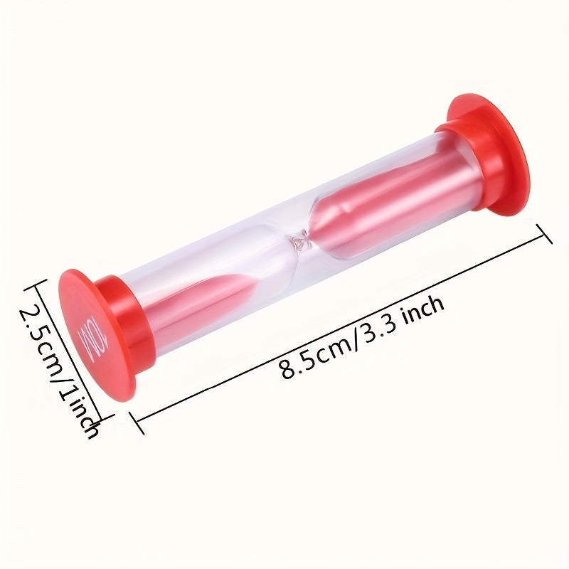 Set of 6 Colorful Toy Hourglasses for Classroom Games Drop-Proof Durable