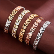 Girls Heart Bracelet with Middle Eastern-Inspired Design and Tempered Style