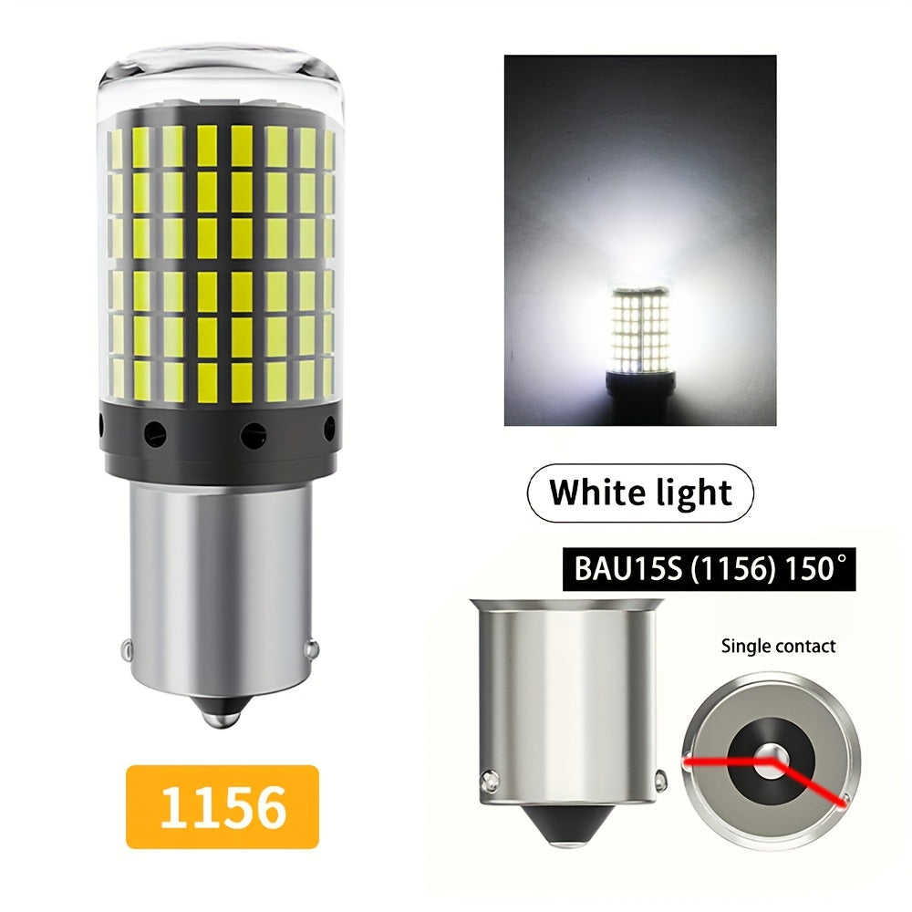 2Pcs Bright LED Bulbs 1156 BA15S Canbus Car Brake Reverse Turn Signal