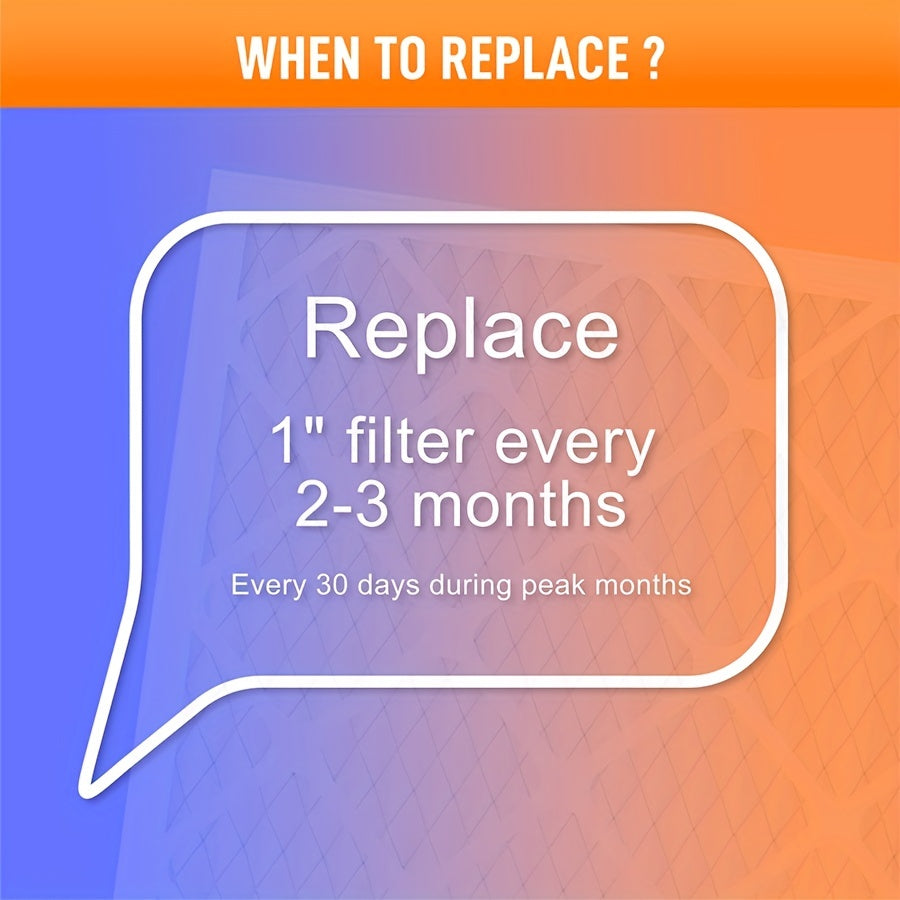 6 Pack MERV 11 Air Filters 14x14x1 Waterproof Cardboard Steel Mesh