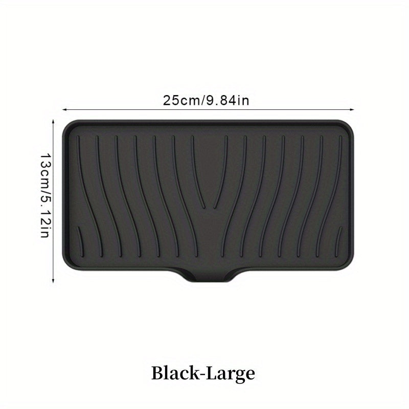 Jabonera de silicona con diseño de auto-drenaje para encimera de baño o almacenamiento en el fregadero