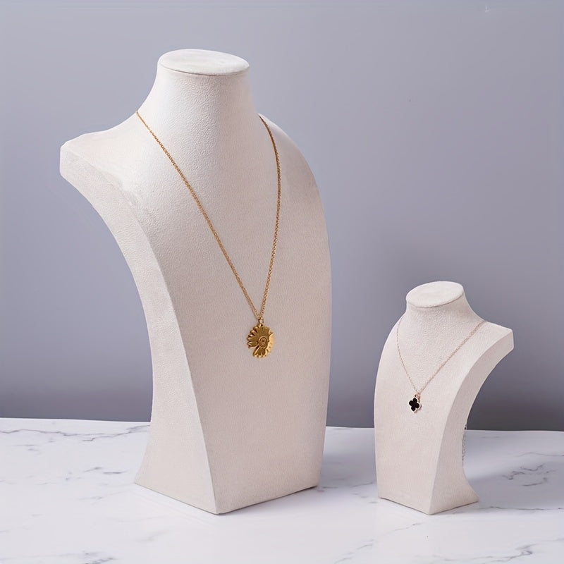 Velvet Display Stand Mannequin for Necklaces and Pendants