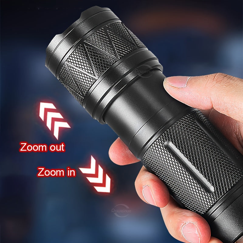 Super Bright LED Flashlight 12000mAh Rechargeable Battery Handheld Torch for Home Security Safety and Outdoor Use