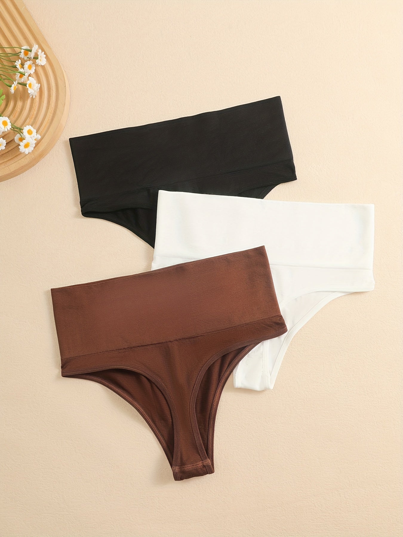 Три многоцветные бесшовные фитнес-брюки с высокой талией для женщин.