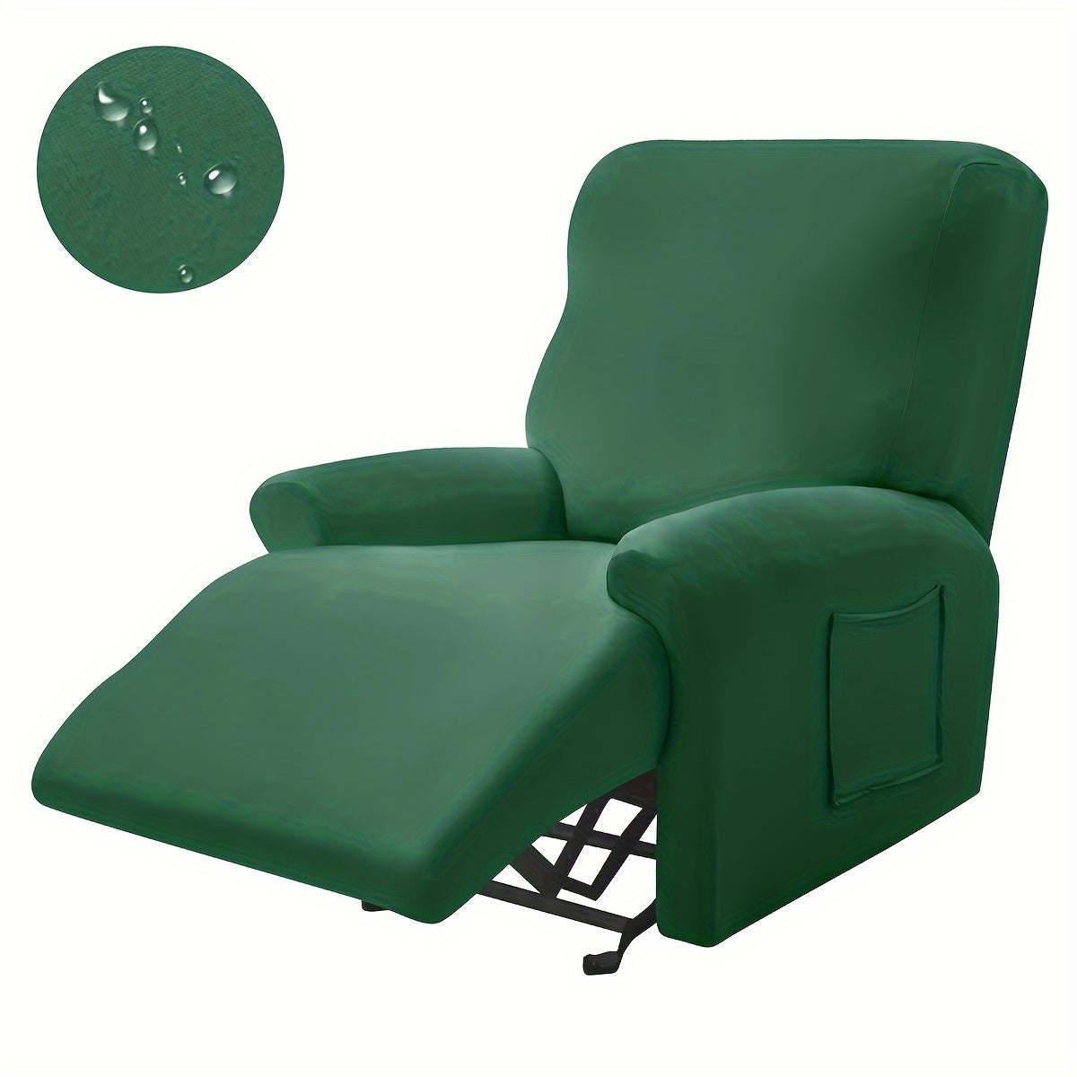 Waterproof Stretchable Recliner Chair Cover Set of 4 All Seasons Skin-Friendly Machine Washable