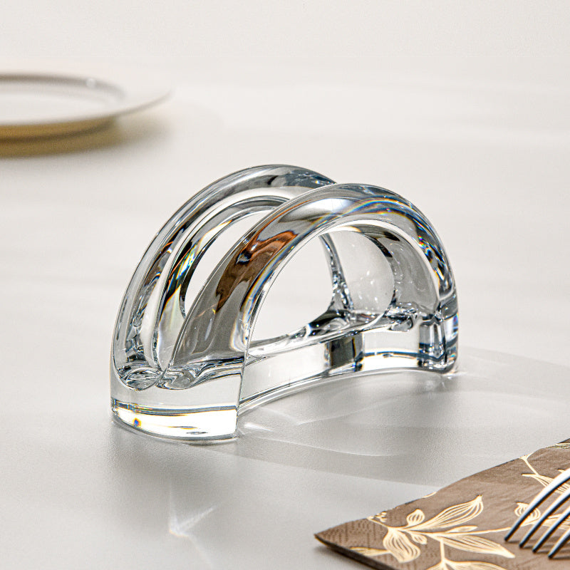 Acrylic Napkin Holder Modern Upright Design for Dining Table Kitchen Decor