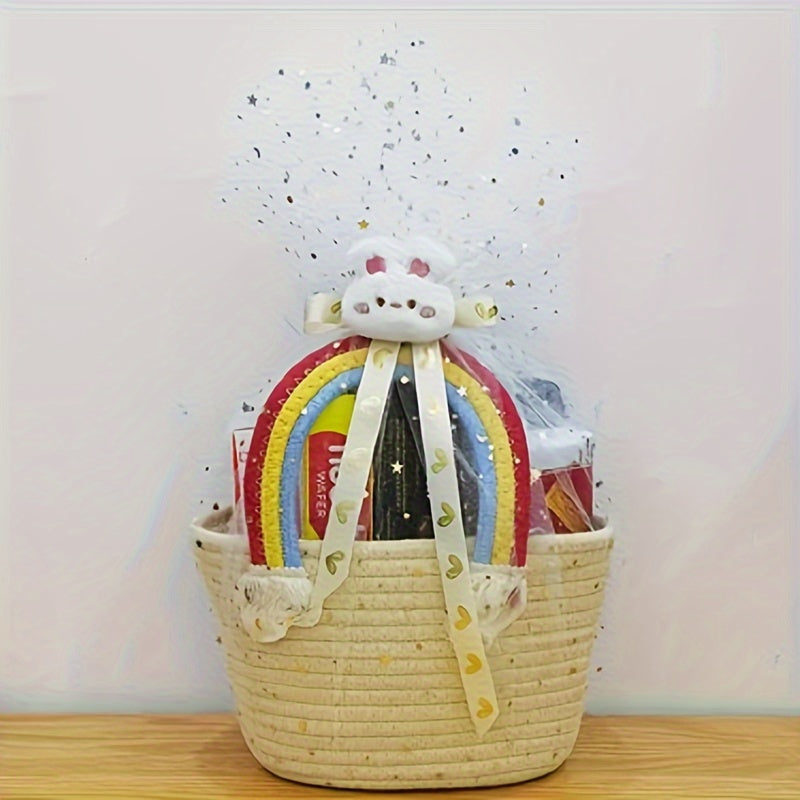 Colorful Gift Basket for Mementos Celebrations and Special Occasions
