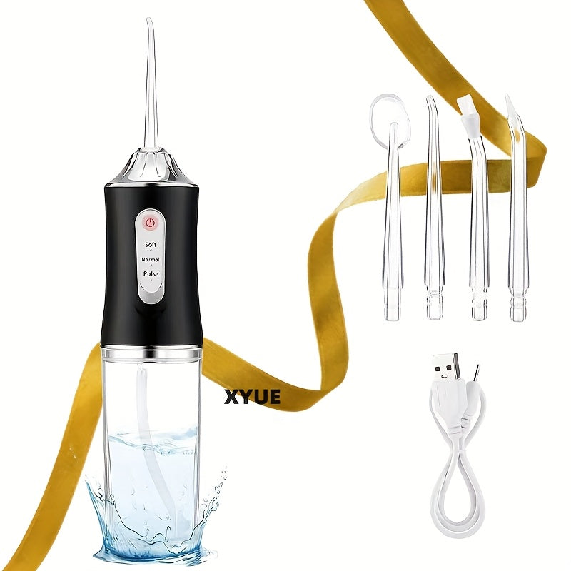 Electric Water Flosser for Adults USB Rechargeable Oral Irrigator with 3 Modes