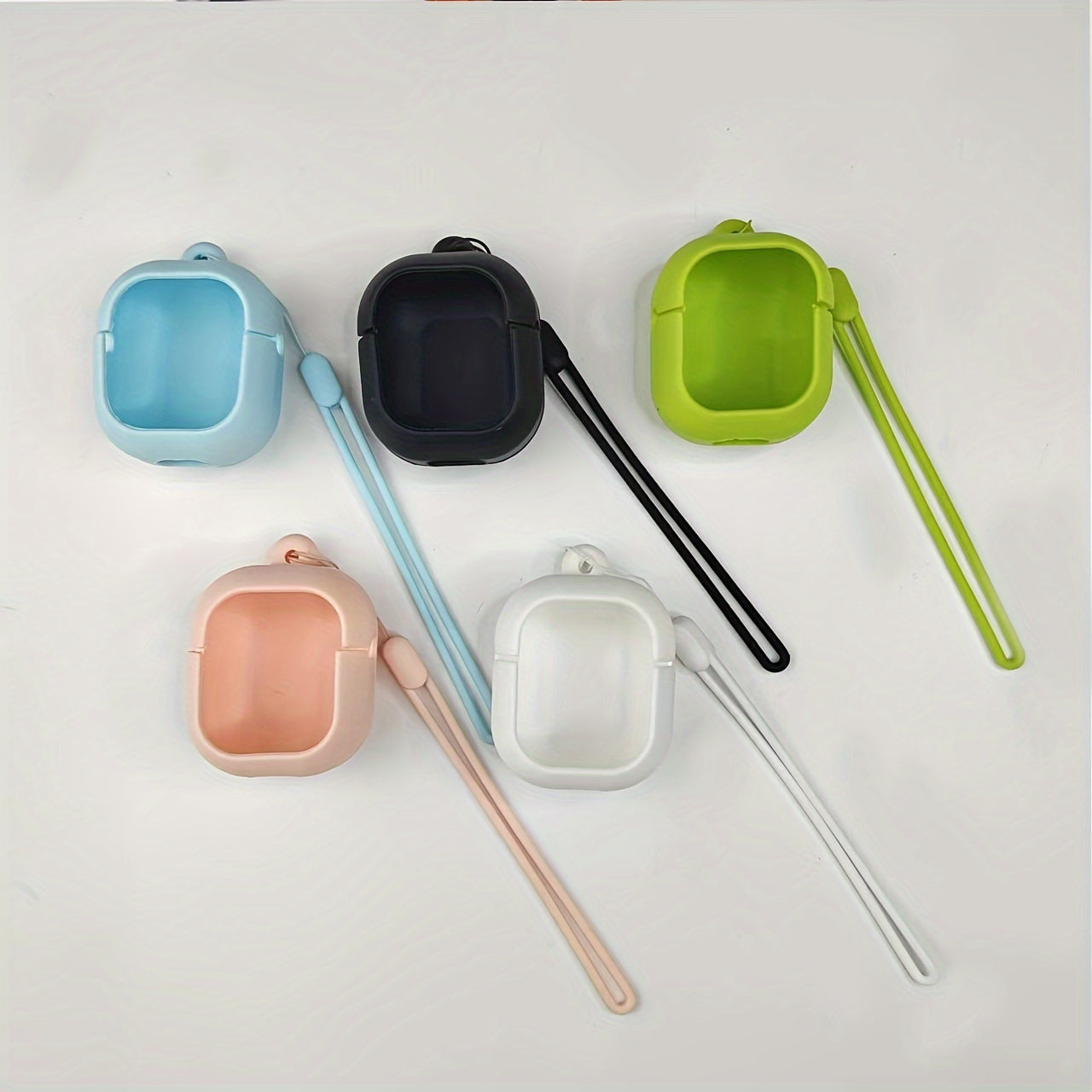 Mini Colorful TWS Earphone Case Silicone Protective Cover for Earbuds