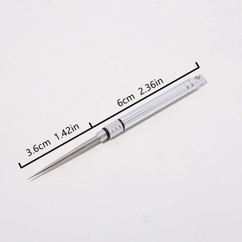 Unisex Stainless Steel Portable Dental Pick Keychain for On-the-Go Oral Care