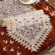Embroidered Polyester Table Runner for Holiday and Wedding Decor