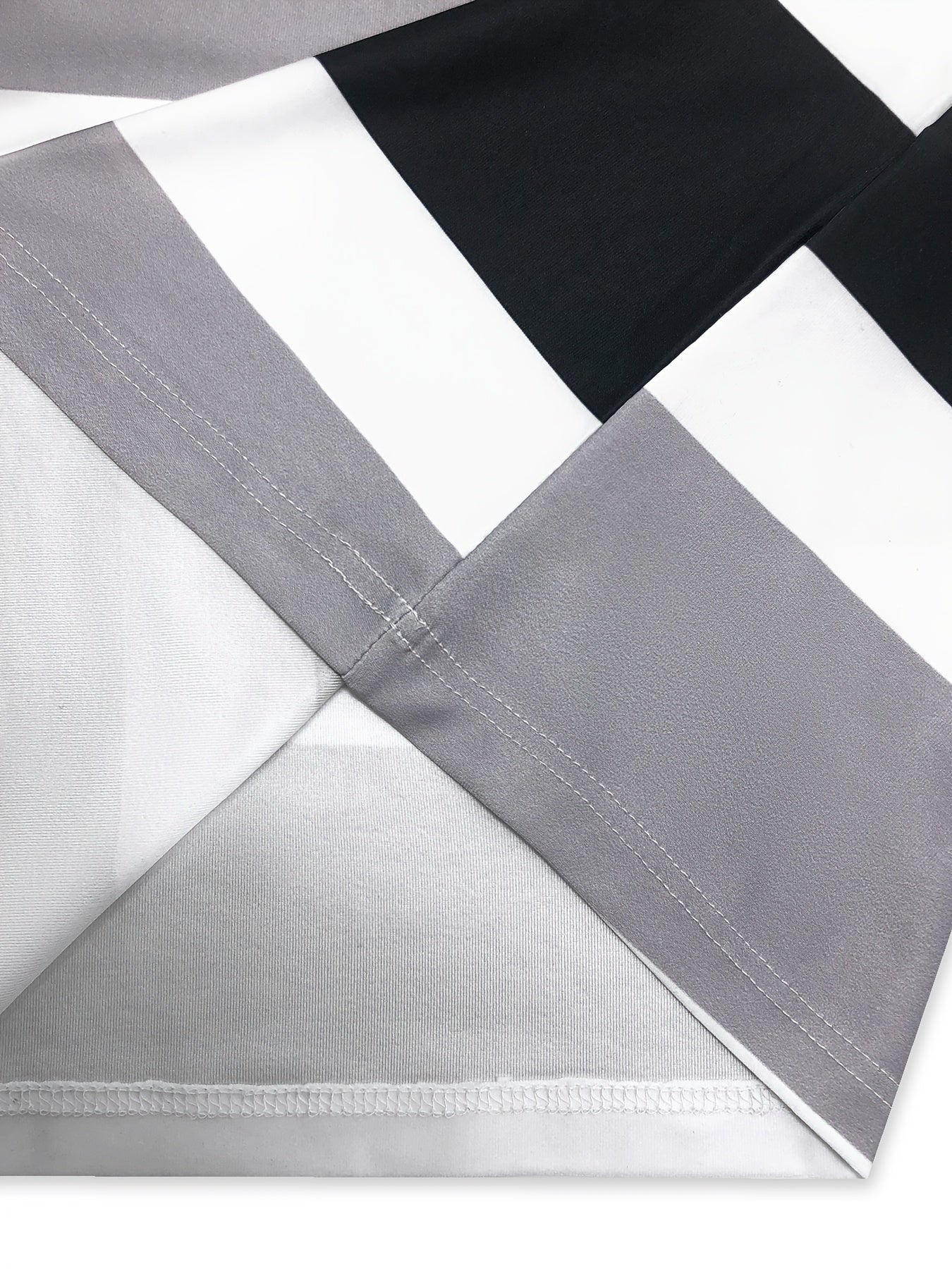 Women's Plus Size Breathable Cotton Striped Short Sleeve T-Shirts for Casual and Light Exercise