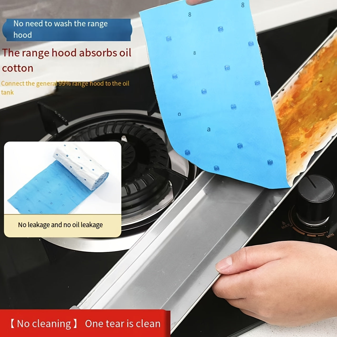 Almohadilla de papel filtrante para campana extractora de cocina con succión lateral de tela no tejida