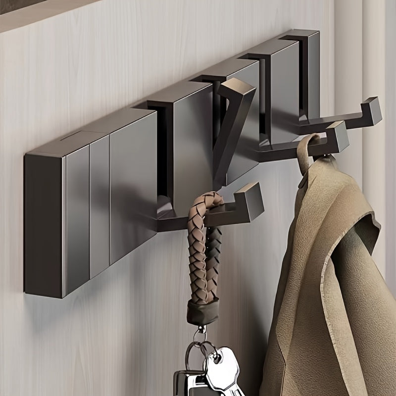 Aluminum Wall Hook Folding Space-Saving Multi-Use for Bathroom Kitchen Living Room