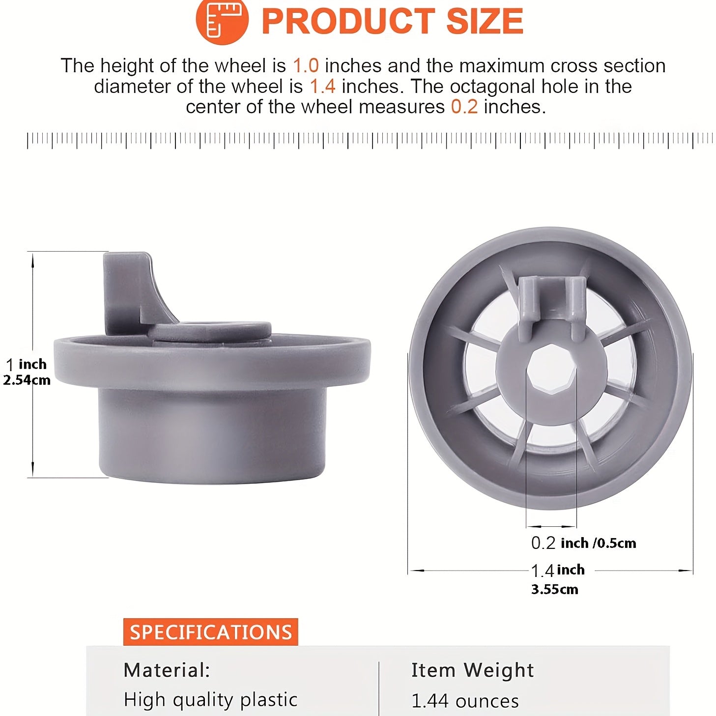 4 or 8 pack dishwasher rollers compatible with Bosch, Kenmore, Gaggenau, Thermador