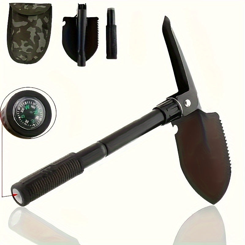 Durable Metal Folding Shovel for Camping Gardening and Outdoor Activities