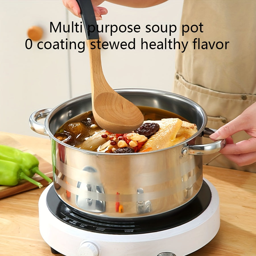 10-Piece Stainless Steel Cookware Set with 5 Pots and Covers 18cm-26cm