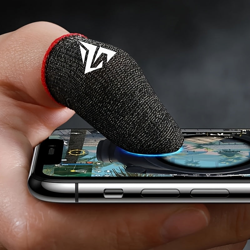 Gaming Finger Sleeve Anti-Sweat Breathable Carbon Fiber for Mobile Games