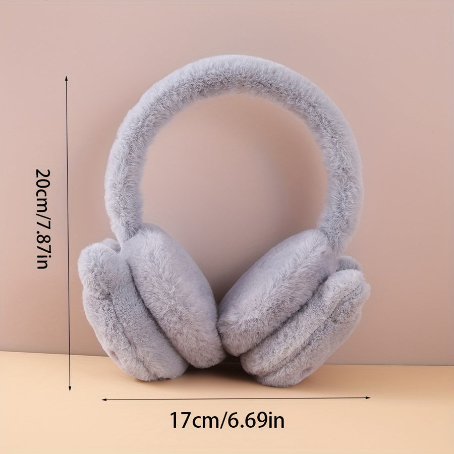 Winter Ear Warmers for Women Men Cozy Knit Cartoon Bear Design Warm Headband