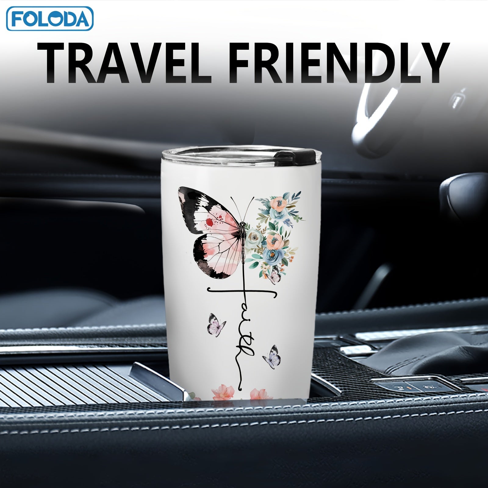 Religious Gifts for Women Butterfly Tumblers Travel Mugs Christmas Birthday