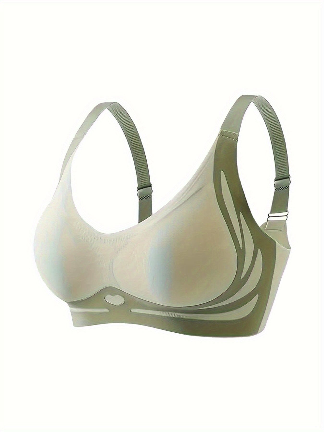Women Seamless Geometric Pattern Bra Set with Removable Pads For Yoga Running