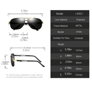 Oval Frame Polarized Sunglasses for Men Women UV Protection Travel Outdoor