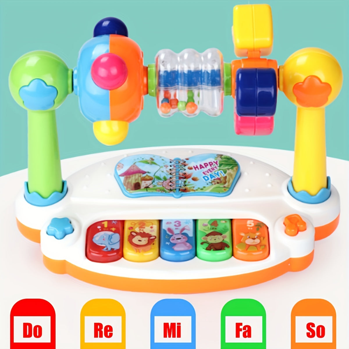 Children's Music Piano Toy for Early Childhood Education, Plastic, Mixed Color