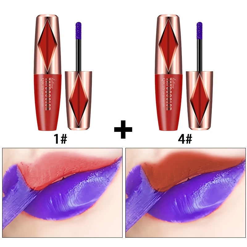 Women Matte Lip Gloss Long-Lasting Waterproof Velvet Lipstick in Vibrant Colors