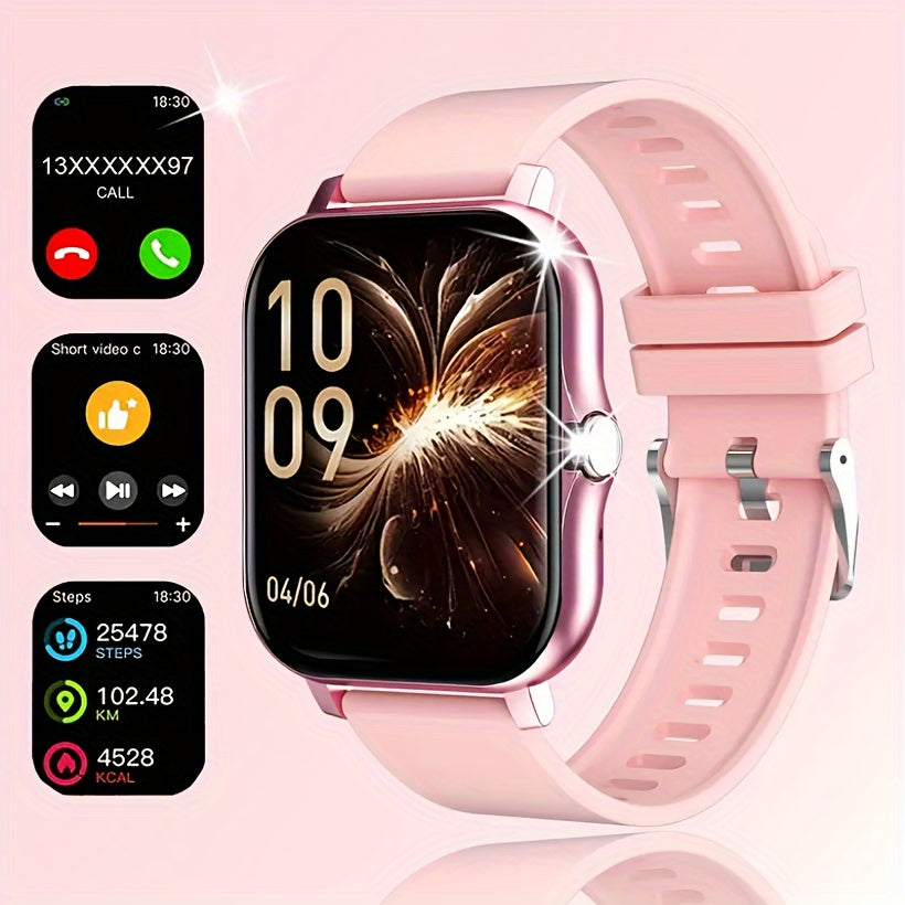Smartwatch 1.8 Inch HD TFT Display Wireless 5.1 Sports Tracker Silicone Strap