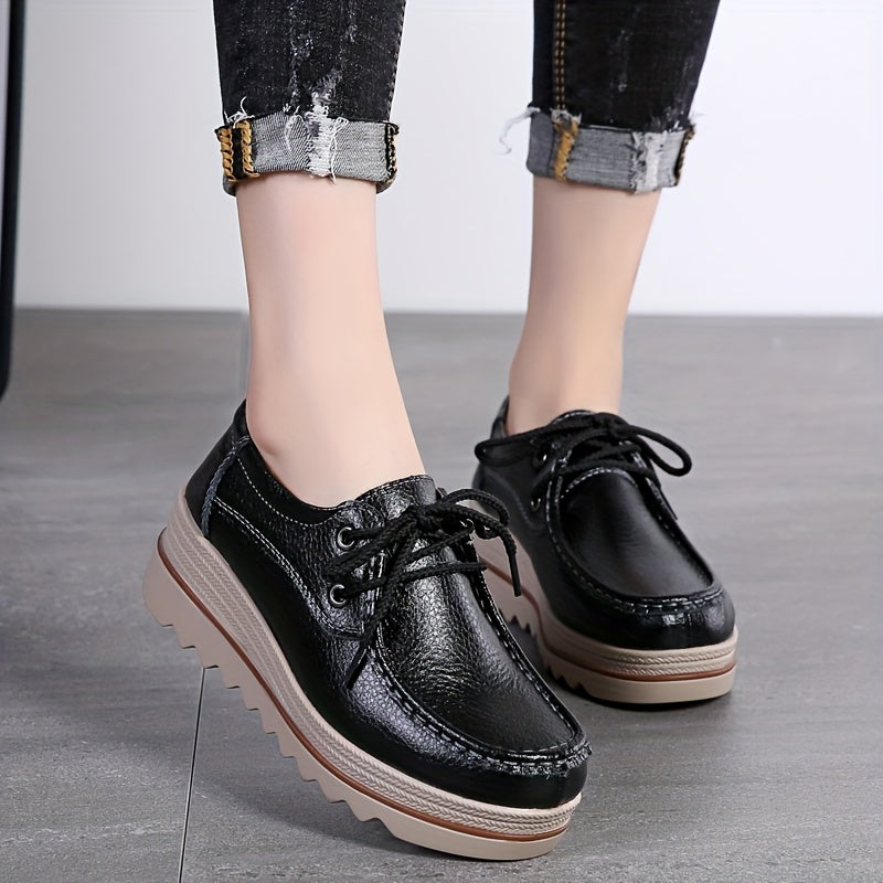 Women's Wedge Heel Sneakers Casual Platform Shoes with Thick Sole