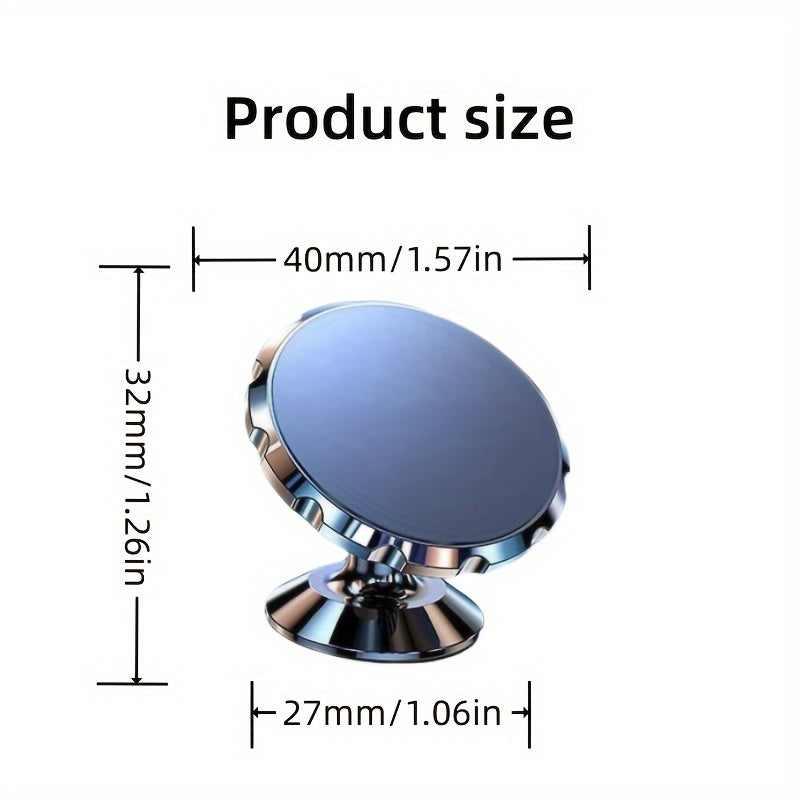 Magnetic Car Phone Holder Aluminum Alloy Universal Mobile Device Mount