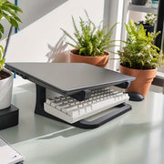 Soporte portátil para portátil con reposabrazos desmontable, altura ajustable, soporte ergonómico para teclado