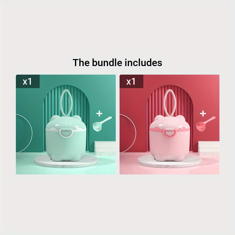 Four-Layer Milk Powder Storage Container with Rotating Snack Box Food Organizer