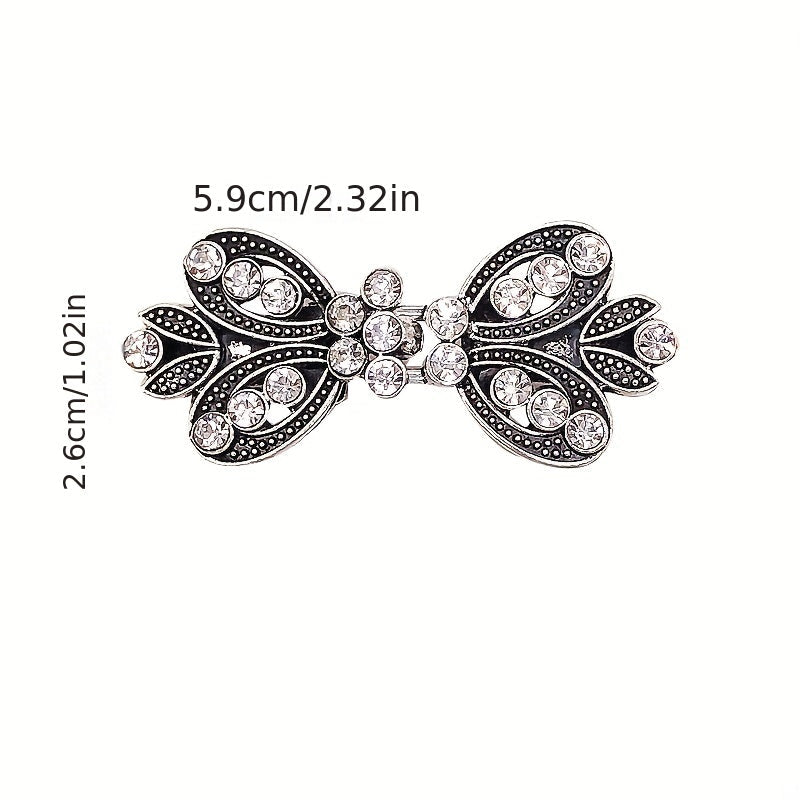 Women's Rhinestone Scarf Clip Alloy Cape Buckle Fashion Accessory
