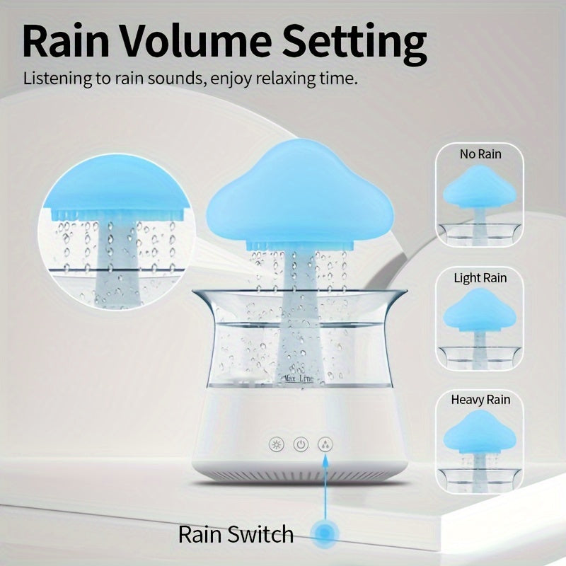 Увлажнитель воздуха Rain Lamp Essence Humidifier 300 мл, распылитель холодного тумана