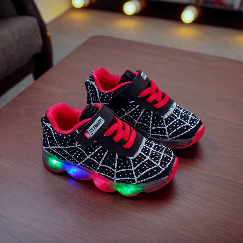 Light-Up Running Shoes for Boys and Girls Sizes 21-36 Mesh Casual Sneakers