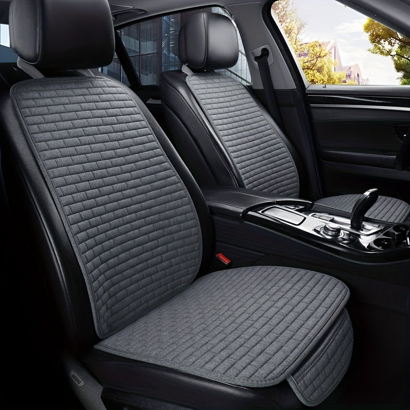 Universal Flax Car Seat Cover Protector with Backrest for Auto and Truck