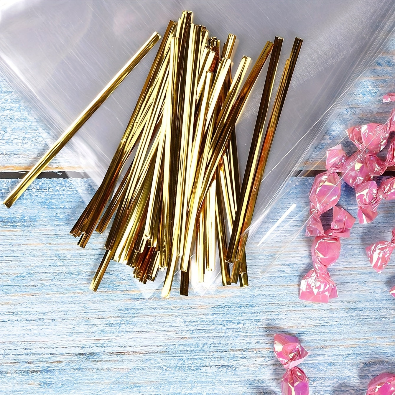 Candy and Popcorn Packaging Bags Set of 50 for Weddings and Parties