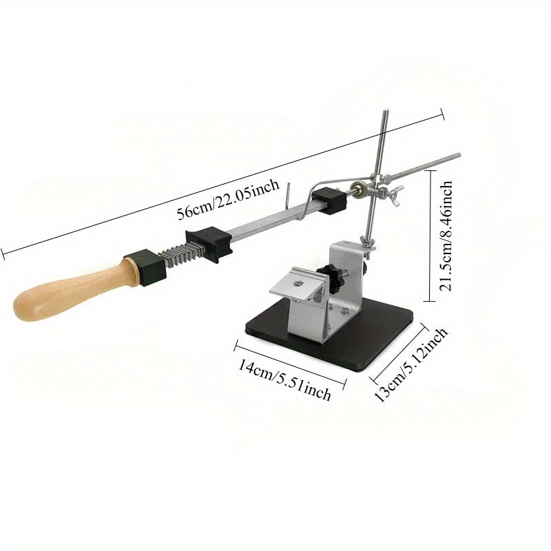 Professional pichoqni shimgichlash tizimi, 19-34 daraja burchaklar uchun honing asbobi bilan, sirpmas asos