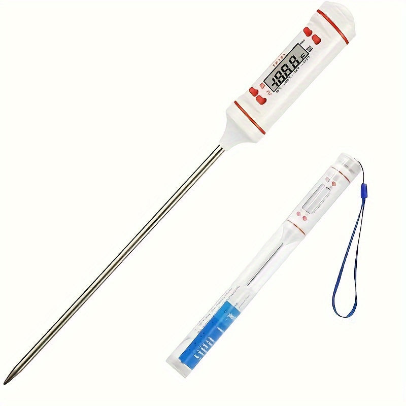 Digital Cooking Thermometer with Stainless Steel Probe for BBQ Baking and Milk Heating
