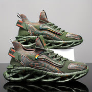 Men's Casual Sports Sneakers Rubber Sole Fabric Upper Low Top All-Season