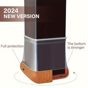 8 dona kvadrat mebel stakanlari to'plami, felt bilan qoplangan, sirpanmaydigan, stul oyoqlarini himoya qilish uchun