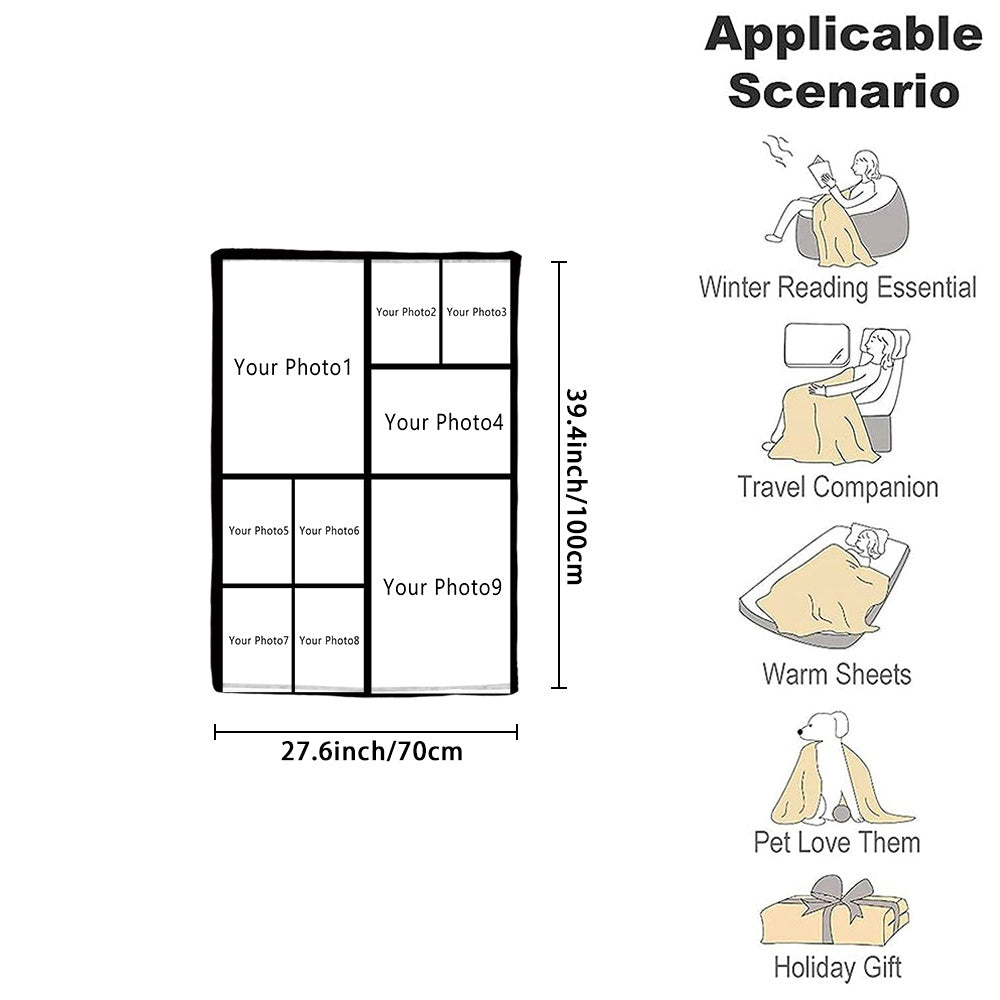 Personalized Couple Flannel Throw Blanket Soft Warm Gift for Couch Bed Camping