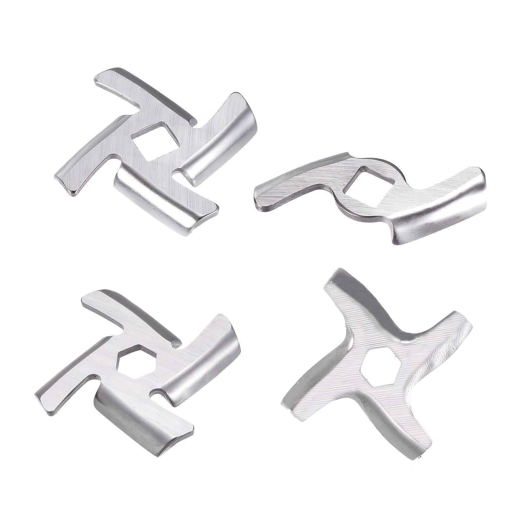 Stainless Steel Meat Grinder Blades 2-pack for Manual Food Chopper