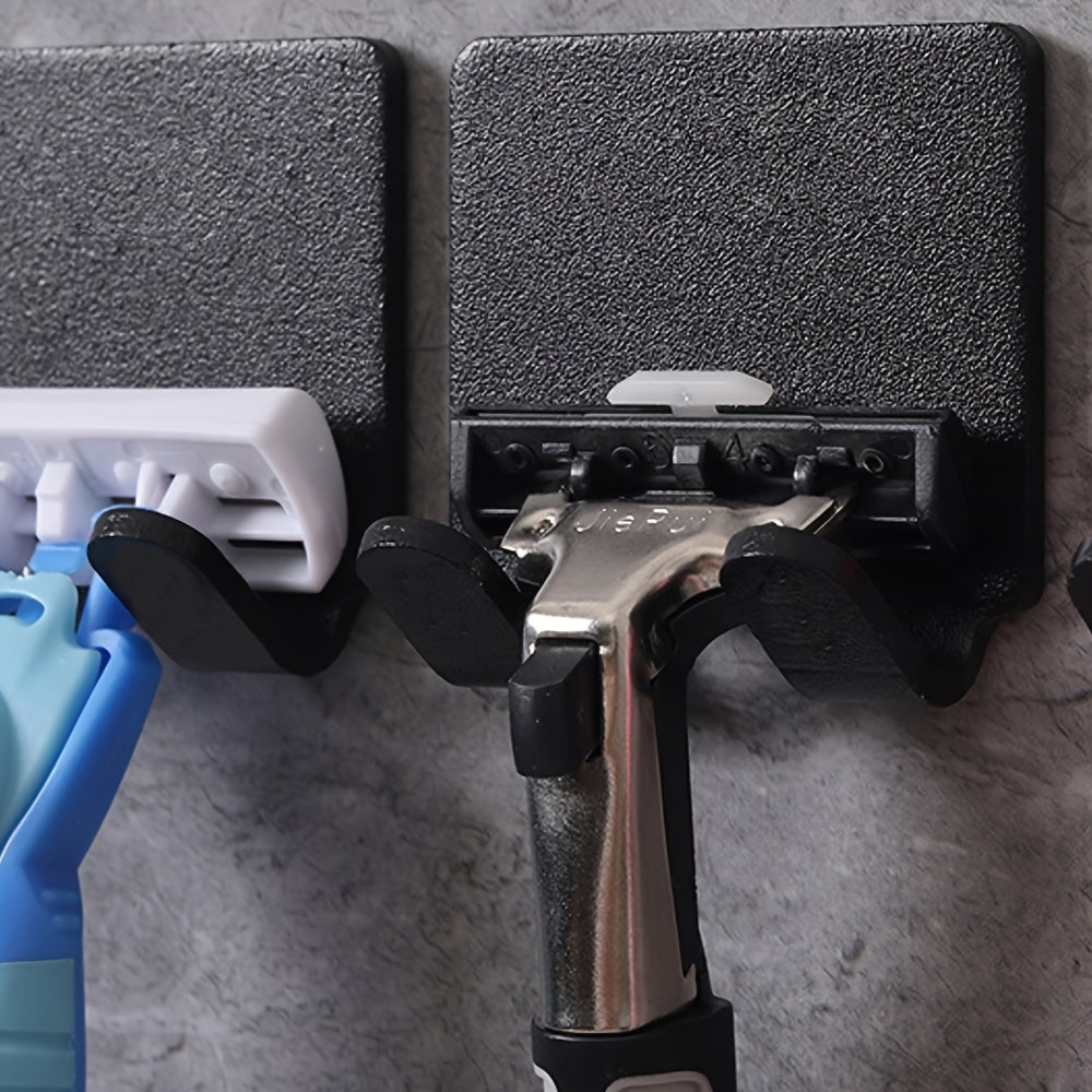Wall Mounted Shaver Holder Rack Plastic Bathroom Storage for Men and Family