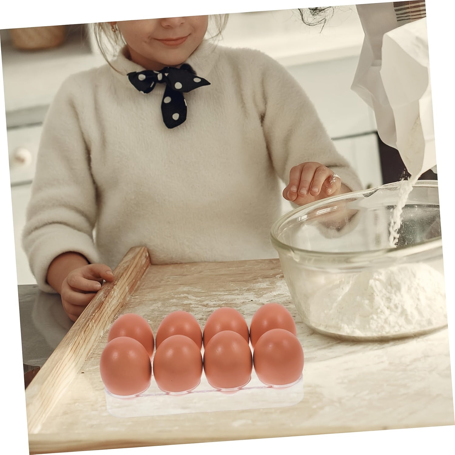 Refrigerator Egg Organizer Side Door Storage Plastic Space Saving Egg Holder