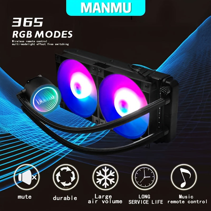 White Water Cooler CPU Cooler RGB ARGB Water Cooling Radiator for LGA 1700 2011 AM4 AM5