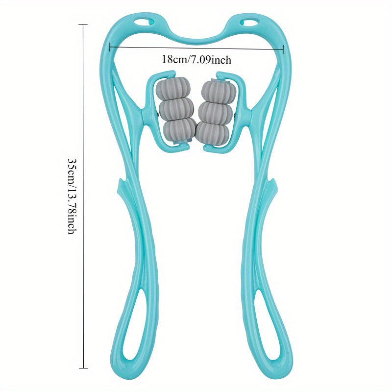 Ergonomik qo'l bilan bo'yin va yelka massaj qiluvchi, taranglikni kamaytirish uchun ko'p funksiyali yoğurma valiklari bilan. Bo'yin kuchlanishini kamaytiradi, batareya talab qilinmaydi.