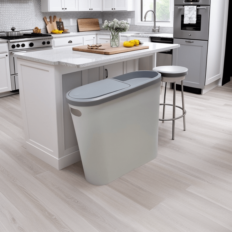 Plastik chiqindilar uchun quti, oson bosish bilan yuqori qopqog'i, zamonaviy minimalistik dizayn, hidi o'tkazmaydigan, 10L