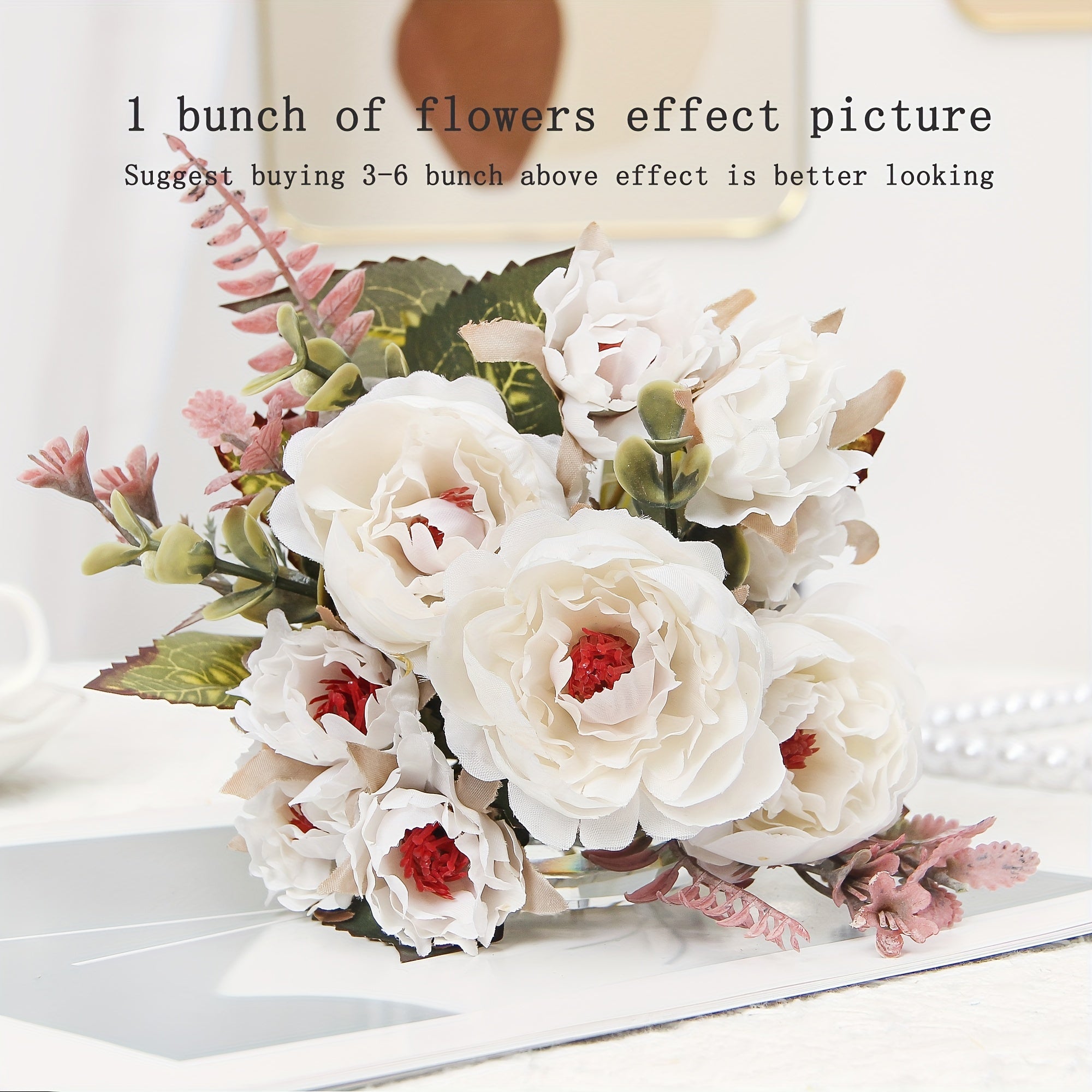 Искусственные букеты розовых пионов с несколькими головами, стеблями и различными применениями для дома, сада или мероприятий.